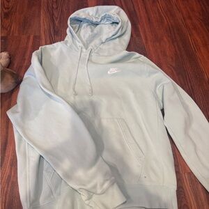 Nike Blue Pullover Hoodie Cozy Sweatshirt
